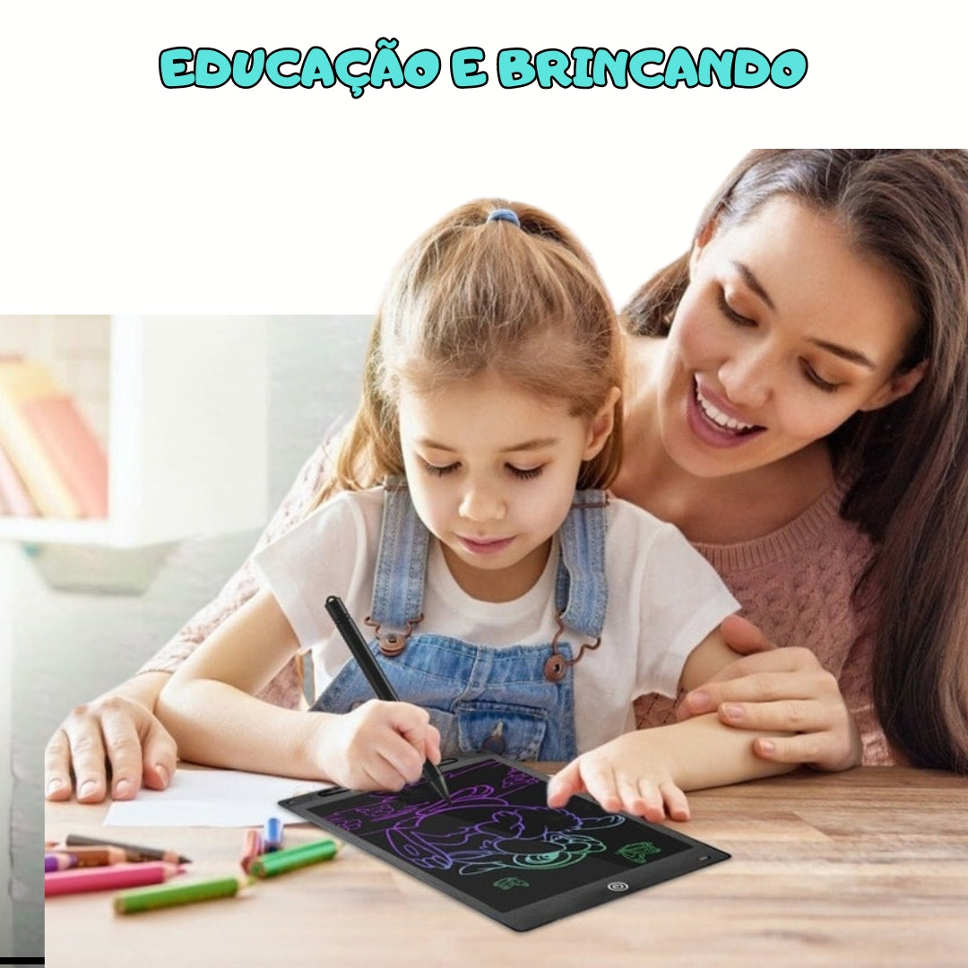 TELA MÁGICA LCD. EDUCAÇÃO, DESENHO E IMAGINAÇÃO.